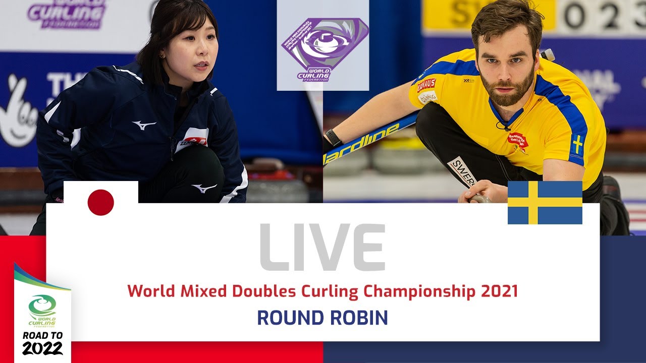 Japan v Sweden - Round robin - World Mixed Doubles Curling Championship 2021