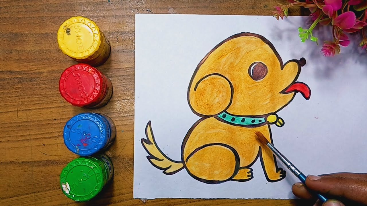 HOW to draw a dog ✨️ step by step ⭐️ ✨️ 