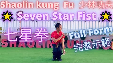 ► Shaolin Kung Fu - Seven Star Fist (Qi Xin Quan ✨ 七星拳) #少林功夫 #功夫教學 示範 表演 🙏 Full Form Demonstration