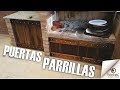 Puertas parrilla madera rustica a medida ( BIOTEC MUEBLES )