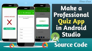 How to Make Quiz App in Android studio with source code