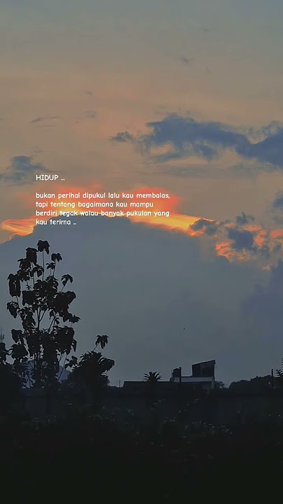 langit yang indah dengan kata-katanya