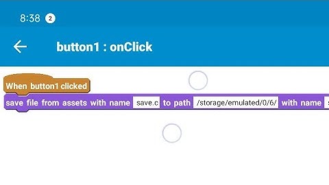 Copy Files from Assets to Folder sketchware|| How to copy assets to folder