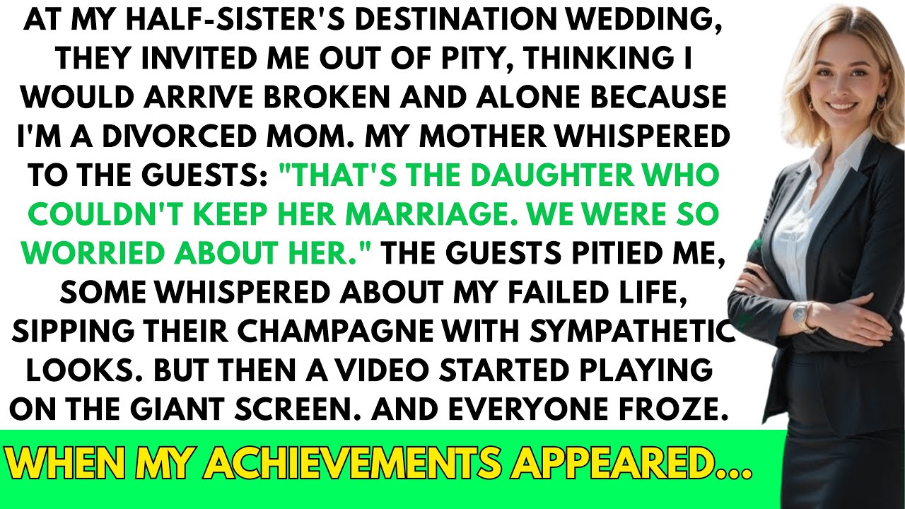 At my sister's Florida wedding, they pitied me as a 'divorced failure'—but when the vi...