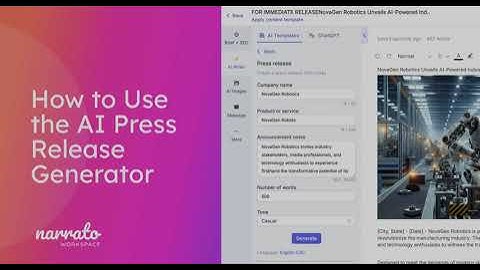 How to Use an AI Press Release Generator