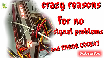 AMD RADEON VII - crazy reasons for no signal problems and ERROR CODE43