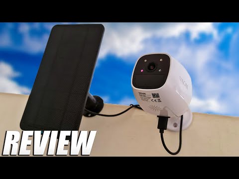 vacos battery security camera outdoor and vacos solar panel unboxing and review