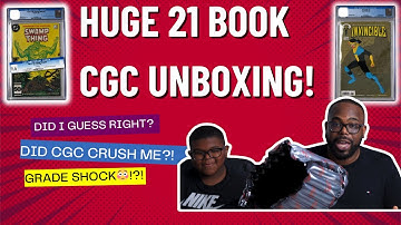 INSANE 21-Book CGC Unboxing! HUGE Comic Grails Revealed | Did I Guess the Grades Right?