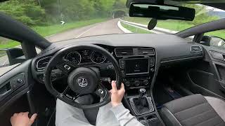 POV Hitting a short MOUNTAIN ROAD with my 2014 Golf R!// No Commentary