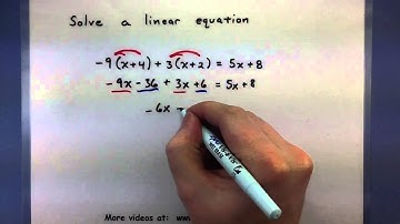 Pre-Calculus - How to solve a linear equation