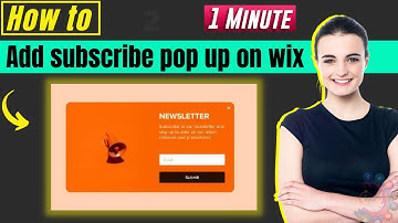 How to add a subscribe pop up on wix 2025