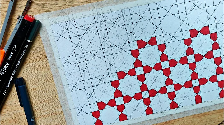 4 fold pattern grid | Islamic Geometric Pattern | Easy construction