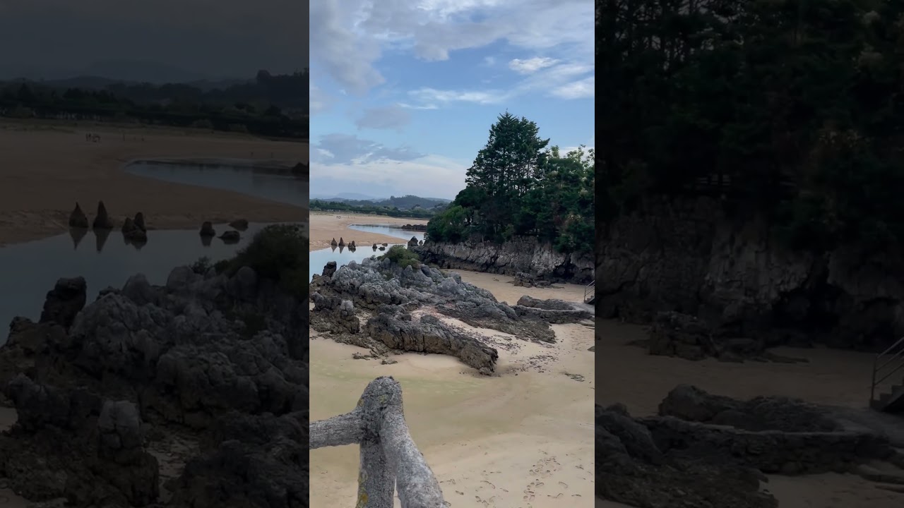 Isla en marea baja. Arnuero. Cantabria.