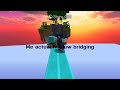 Minecraft: Bedwars but I can ONLY SLOW BRIDGE...