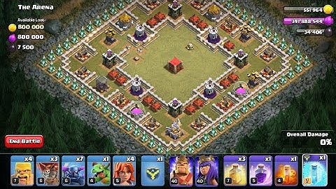 How to Attack "THE ARENA" with TH10,TH11,TH12,TH13 || Clash of Clans || RED COM