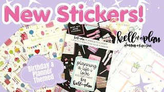 New Kellofaplan Release | Happy Birthday & Planning A Life I Love Sticker Books | Extension Pack