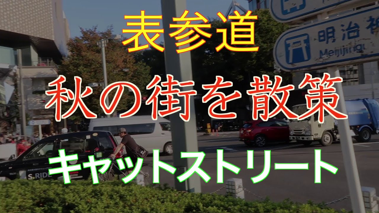 表参道　裏町キャットストリートを散策する　秋色に染まっていく　2020年10月29日
