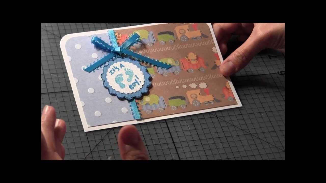 Quick An Easy Baby Shower Invitation Tutorial Youtube Quick An Easy Baby Shower Invitation Tutorial Youtube