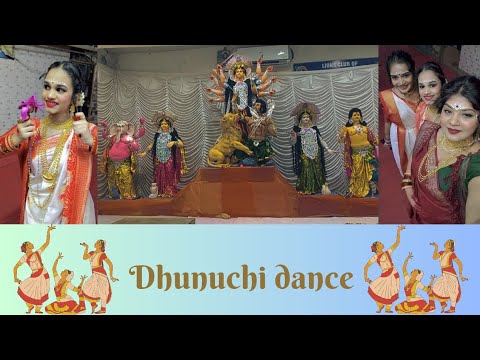 Dhunuchi dance   Durga pooja  dance with mam