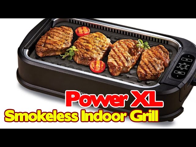 Power XL Smokeless Electric Indoor Removable Grill and Griddle Plates,  Nonstick