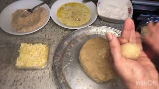 Meme’s kitchen - كروكيت البطاطس بالجبنه بطعم لذيذ وشهي مع فراخ بانيه