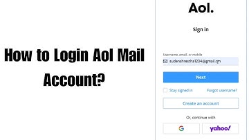 How to Login Aol Mail Account?