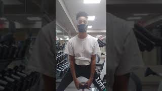 Stretching My Abductors To Do My Splits. Using A Weight With Cp