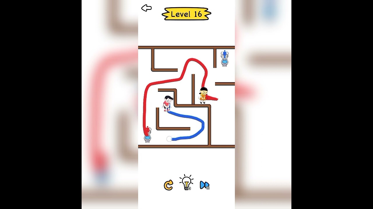 Toilet Rush Race : Draw Puzzle - Level 16