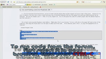 PlayBASIC IDE Lesson:  Running Forum Code