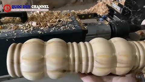 Máy Tiện CNC 1 Trục Phay Rãnh Xoắn Cấp Phôi Tự Động | Máy Tiện Gỗ CNC | SEMAC