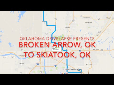 Broken Arrow, OK to Skiatook, OK | Drivelapse