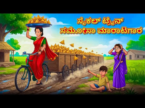 ಸೈಕಲ್ ಟ್ರೈನ್ ಸಮೋಸಾ ಮಾರಾಟಗಾರ | New Kannada Stories | ಕನ್ನಡ ಕಥೆ | Kannada Kathe | Stories in Kannada