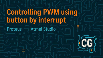 Controllable PWM  via Atmega32 using button by interrupt in Proteus and Atmel Studio