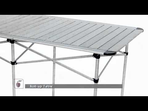 aluminum roll up table