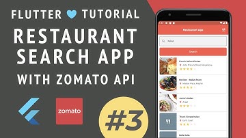 Flutter Tutorial | Restaurant Search App with Zomato API (Part 3: Building our Search Filters)
