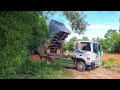 Wonderful By Skills Operator Bulldozer Moving Filling The Dirt 5ton Dump Truck Unloading #Ep2272