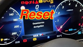 Service zurücksetzen / Reset an C Klasse 206