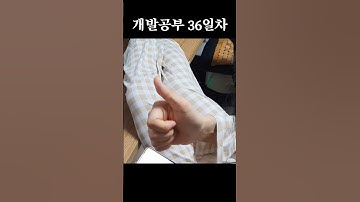 개발 36일차에 너무 신이 났구나?