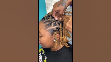 How to: barrel twists on locs #locjourney #locs #dreadlocks #locstyles
