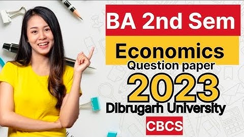 BA 2nd semester Economics question paper 2023||Introductory Macroeconomics||DU||CBCS