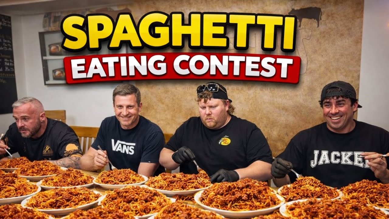 Конкурс поедания спагетти в стейк-хаусе «Кэтлманс»