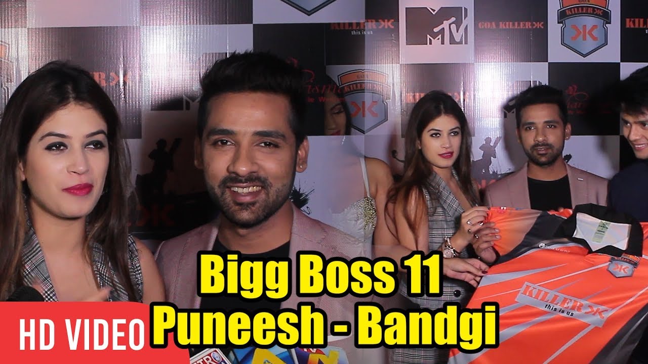 Bigg Boss 11 Puneesh - Bandgi At BCL Team Launch | Goa Killer Team