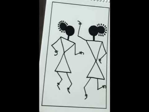 dancing warli figures