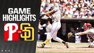 Phillies vs. Padres Game Highlights (4\/28\/24) | MLB Highlights