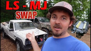 Swapping A LS Into My Jeep Comanche For The First Time Ever! (PART ONE)