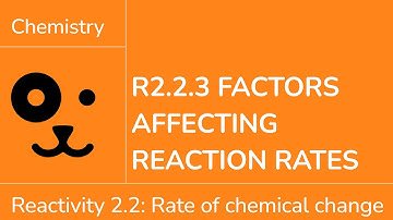 Reactivity 2.2.3 Factors Affecting Reaction Rate [IB Chemistry SL/HL]