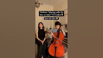 Thumbnail of Can you spot the FAKE cellist?...#shorts