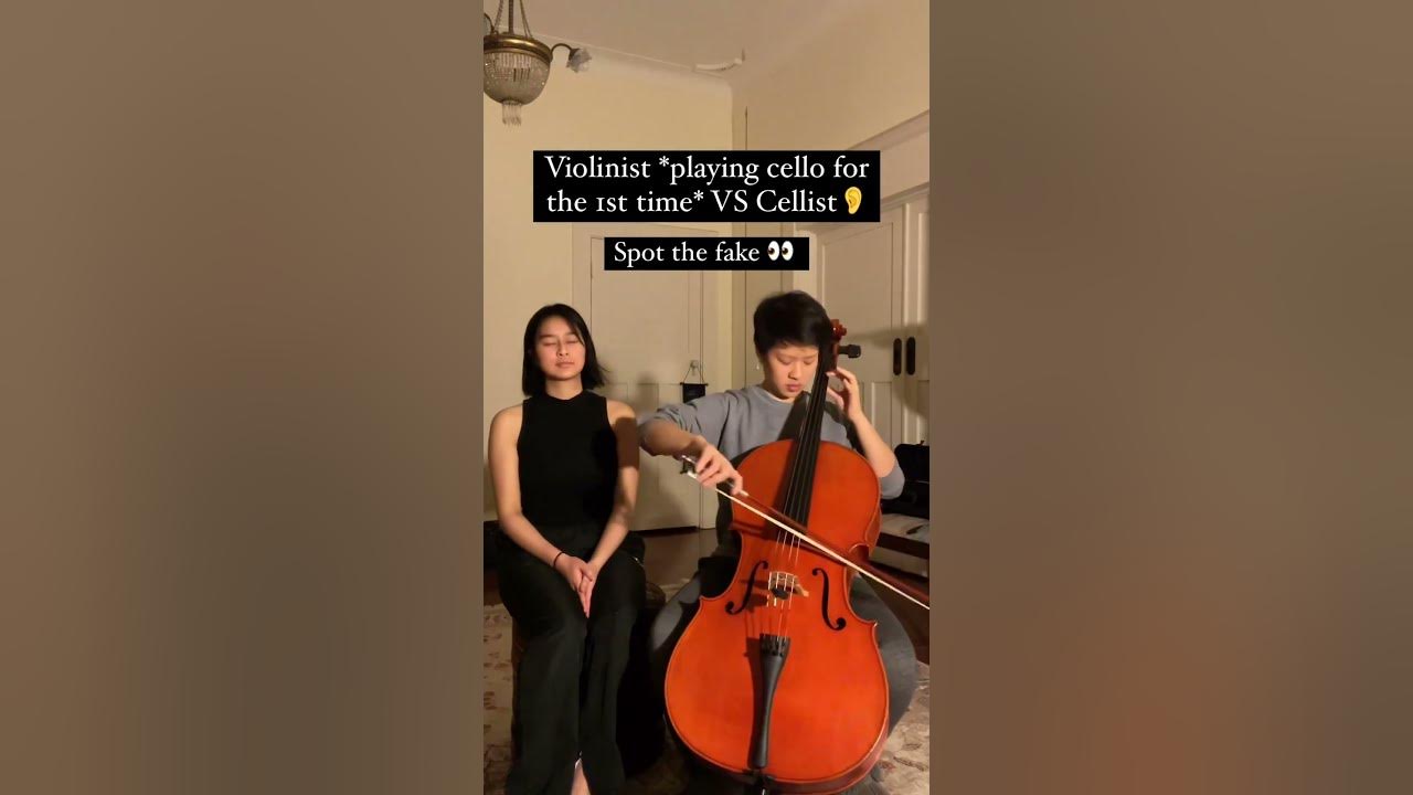 Can you spot the FAKE cellist?...#shorts
