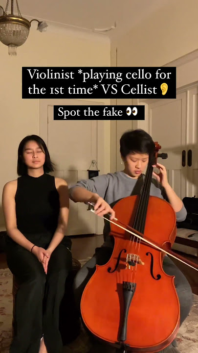 Can you spot the FAKE cellist?...#shorts