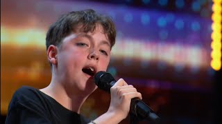 Video thumbnail of "This Kid is So Talented: Alfie Andrews sings Lady Gaga's "Hold My Hand" | Auditions | AGT 2023"